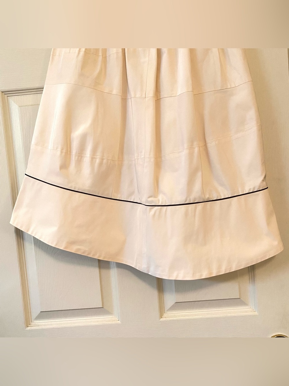 Vintage Yves Saint Laurent YSL 100% Silk Long Skirt Midi Cream White Chiffon XS - Picture 9 of 16